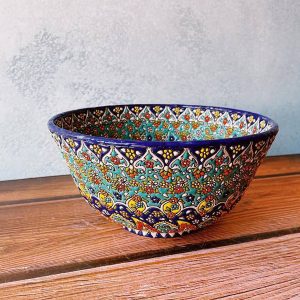 کاسه میناکاری روی سفال