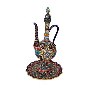 گلاب پاش میناکاری روی سفال