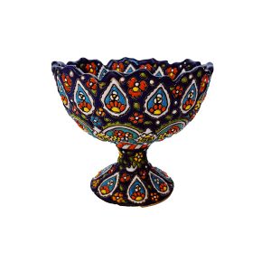 شکلات خوری تک پایه میناکاری روی سفال