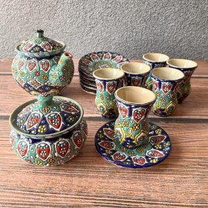 ست چای‌خوری میناکاری کد 042